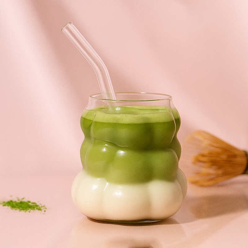 Suiren Matcha – Glass & Straw
